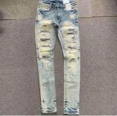 mnml ミニマル【新品未使用】ペイズリーストレッチスキニーデニム 29インチ