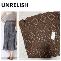 UNRELISH・エスニック柄プリーツスカートのサムネイル