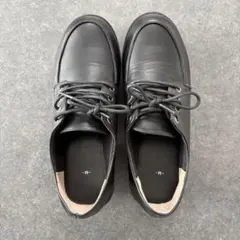 厚底レースアップシューズ ブラック