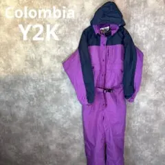 90s Columbia スキーウェア ワンピース 紫 レディースXLのサムネイル