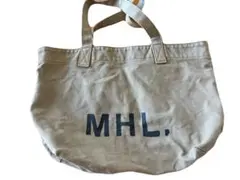 MHL. キャンバス　トートバッグ　カーキのサムネイル