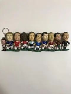 コリンシアン・サッカー選手フィギュア９体・おまけキーホルダー1体・レジェンド選手