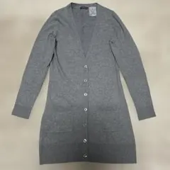 お値下げ未使用　kerah ロングニットカーディガン チャコールグレー　M