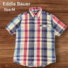 【Eddie Bauer エディバウアー】半袖チェックシャツ Mサイズのサムネイル