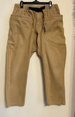 go slow caravan ベージュ　脇ポケ　イージーパンツ