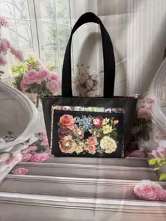 トートバッグ（CollageCollage） お話しするお花畑 ジョリーフルール