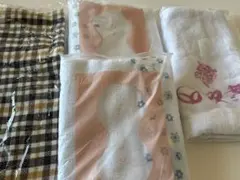 温泉タオル 3枚、ハンドタオル、歯ブラシ　新品