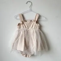 バースデイ　cottoli チュール付きロンパース　80サイズ　ワンピース