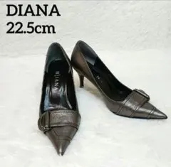 DIANA ダイアナ パンプス バックル ポインテッドトゥ 22.5cm