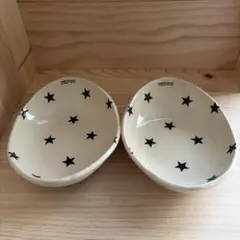 【お値下げしました 】ユメトウラクYUMETOURAKU カレー皿 2枚　星柄のサムネイル