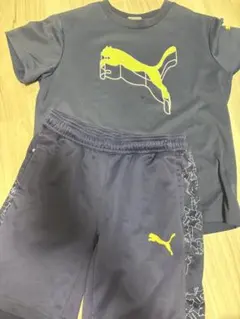 PUMA キッズ ジャージ 上下セット ネイビー