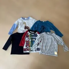 【95cm】まとめ売り ロンT 長袖カットソー 5枚セット