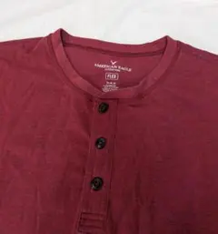 未使用 AMERICAN EAGLE ヘンリーネック Tシャツ サイズM