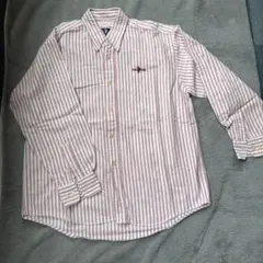 Polo Club 赤と白のストライプ長袖シャツ