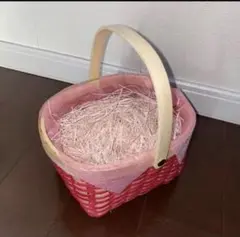 ⭐️12/28まで出品⭐️ ピンクの楕円形カゴバック