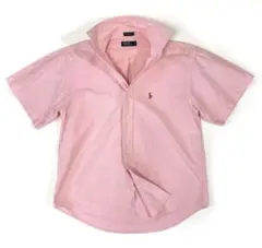 最終値下げ ポロラルフローレン 半袖シャツ オックスフォード ポニー ピンク L