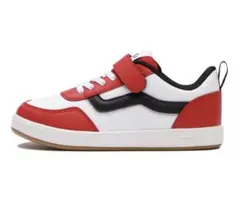 VANS スニーカー レッド/ホワイト/ブラック ベルクロ付き 18cm