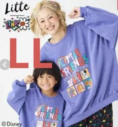 しまむら Link@ リトシー リトルフレンズ トレーナー 紫　ディズニー LL