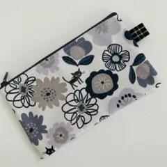 猫&花柄 ミニポーチ ハンドメイド