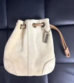 希少 OLD COACH コーチ　ミニ　ポーチ　巾着　スエード