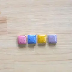 no.494　タイルピアス　イヤリング４個セット
