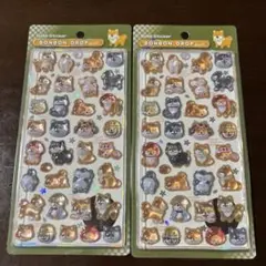 和柄　ボンボンドロップシール　柴犬