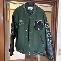 スタジャン グリーン ブラック