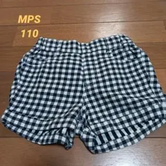 MPS キッズ ハーフパンツ ギンガムチェック 110cm