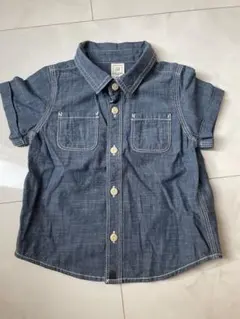 美品　ベビーギャップ　半袖デニムシャツ　90
