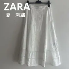 ZARA ホワイト スカート 夏