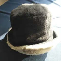 フリースファーバケットハット　リバーシブル　あったかリバーシブル帽子