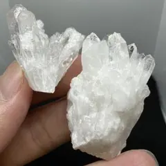 252 天然石 水晶クラスター 2点 クリスタル 開運・鬼門除け