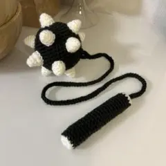 モーニングスター Lサイズ ハンドメイド 編み物 武器あみぐるみ - メルカリ