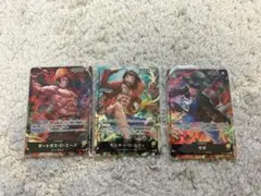 ワンピースカード　ルフィ　エース　サボ　セブンイレブン　プロモ　開封済み