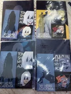 死柄木弔,トガヒミコ,トゥワイス クリアファイル&ステッカー4点【ヒロアカ】