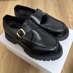 shiki tokyo バックルローファー 厚底 ブラック - メルカリ