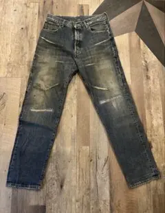 リーバイス501 ペンキ リアルワーク デニム パンツ 極太 W38 グランジ 