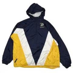 90s イーストベイ カレッジ刺繍 ナイロンジャケット プルオーバー