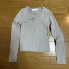 Alice et Cie グレー ニット トップス 長袖