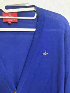 Vivienne Westwood 青ニットカーディガン Vネックのサムネイル