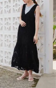kastaneキャミワンピース ロング丈 ブラック