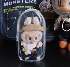 【全透明】ラブブ LABUBUケースぬいぐるみポーチ 汚れ防 止透明 緣