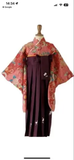 【卒業式 袴セット】着物、袴、帯