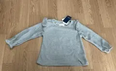 新品　肩フリル 長袖　トレーナー　ミントグリーン 女の子 キッズ