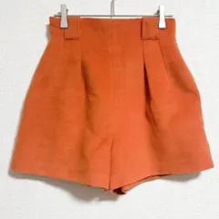 リリーブラウン ショートパンツ キュロット オレンジ ガーリー　フェミニン　上品