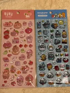 韓国限定 カカオフレンズ ハンギョドン アピーチ チュンシク 立体シール