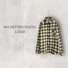 ネバーエンディングランド /ネルシャツ/黄色ネイビー/チェック/No.1667