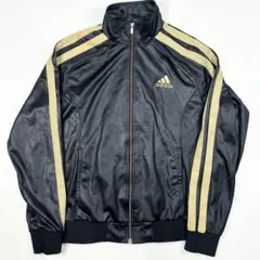 b1574【adidas】トラックジャケット　ラミネート加工　レザー調　常田大希