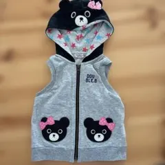 DOUBLE.B クマフードベスト 90