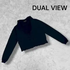 【DUAL VIEW デュアルビュー】レディース ボレロ カーディガン 紺 40のサムネイル